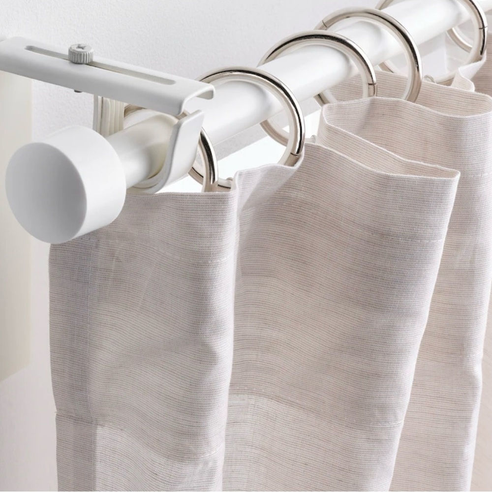 SYRLIG IKEA Curtain ring with clip and hook, nickel plated, 1 1/2 "